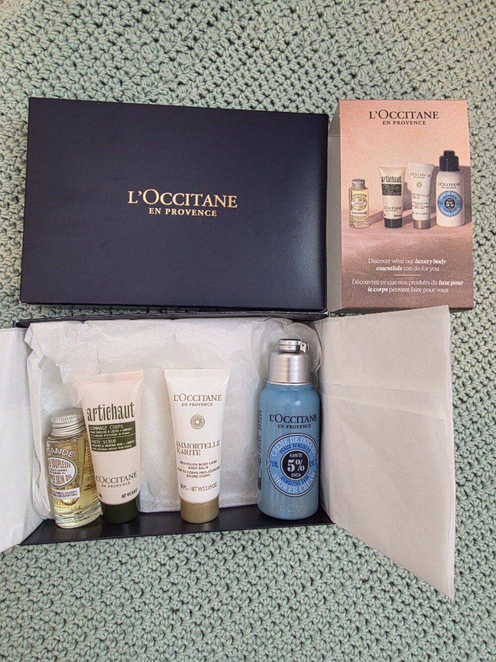 L'occitane Travel Size Shower Essentials NWT